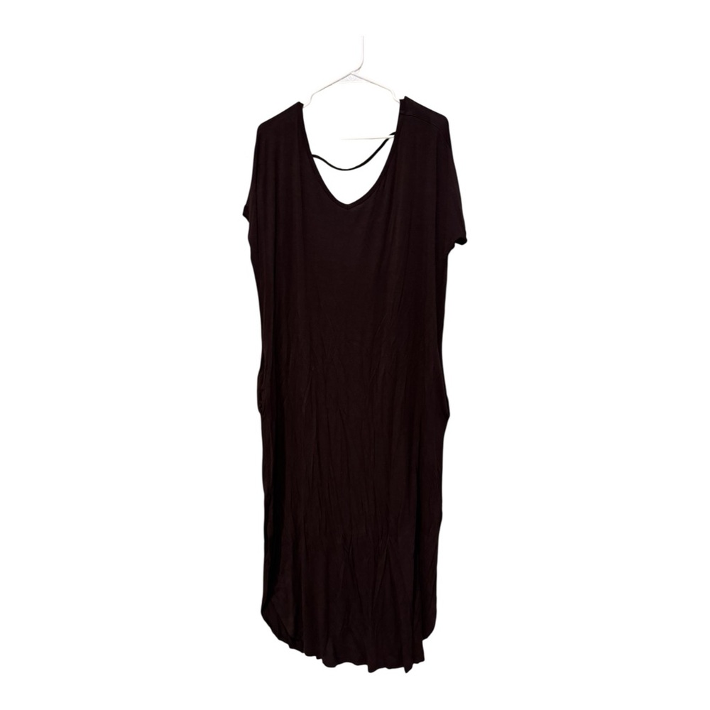 Annabelle Chocolate Brown‎ Maxi Dress with pockets